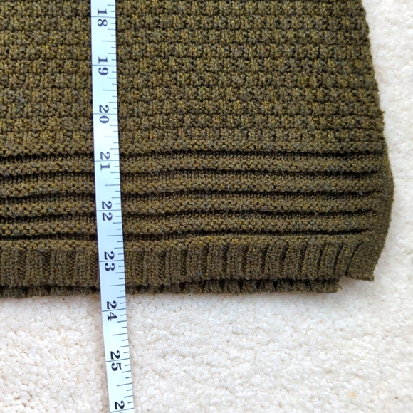 Old Navy Cotton Blend Sweater, Olive Green, Size L - Picture 6 of 9
